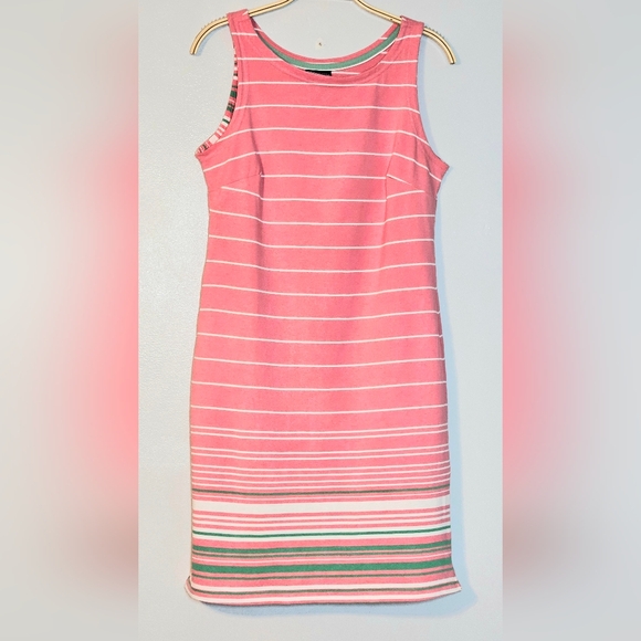 Columbia PFG Women's Tank Dress, Pink Striped,  Sz S - Picture 1 of 8